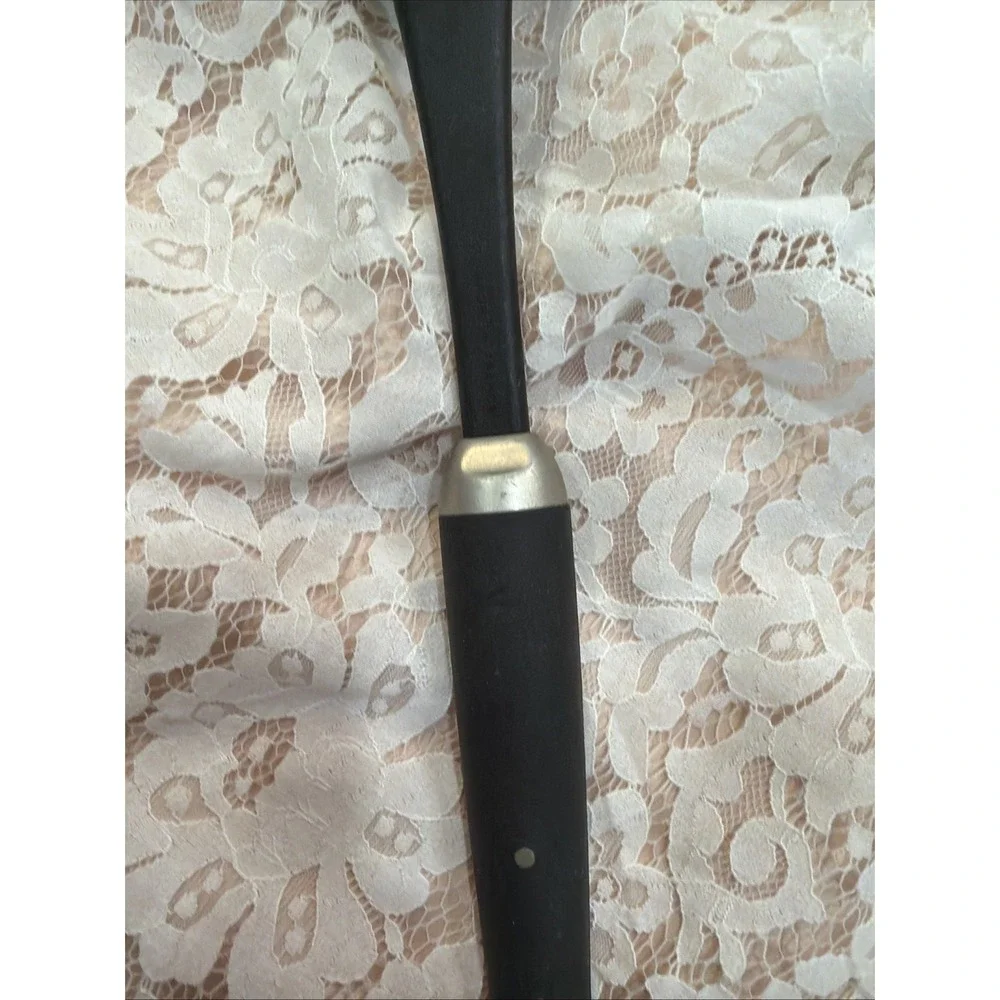 T-fal Plastic Slotted Serving Spoon w/ Rubber‎ Feeling Handle Black and Silver